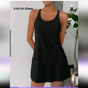 SHEIN EZwear Black Sleeveless Dress (New Never Worn)
